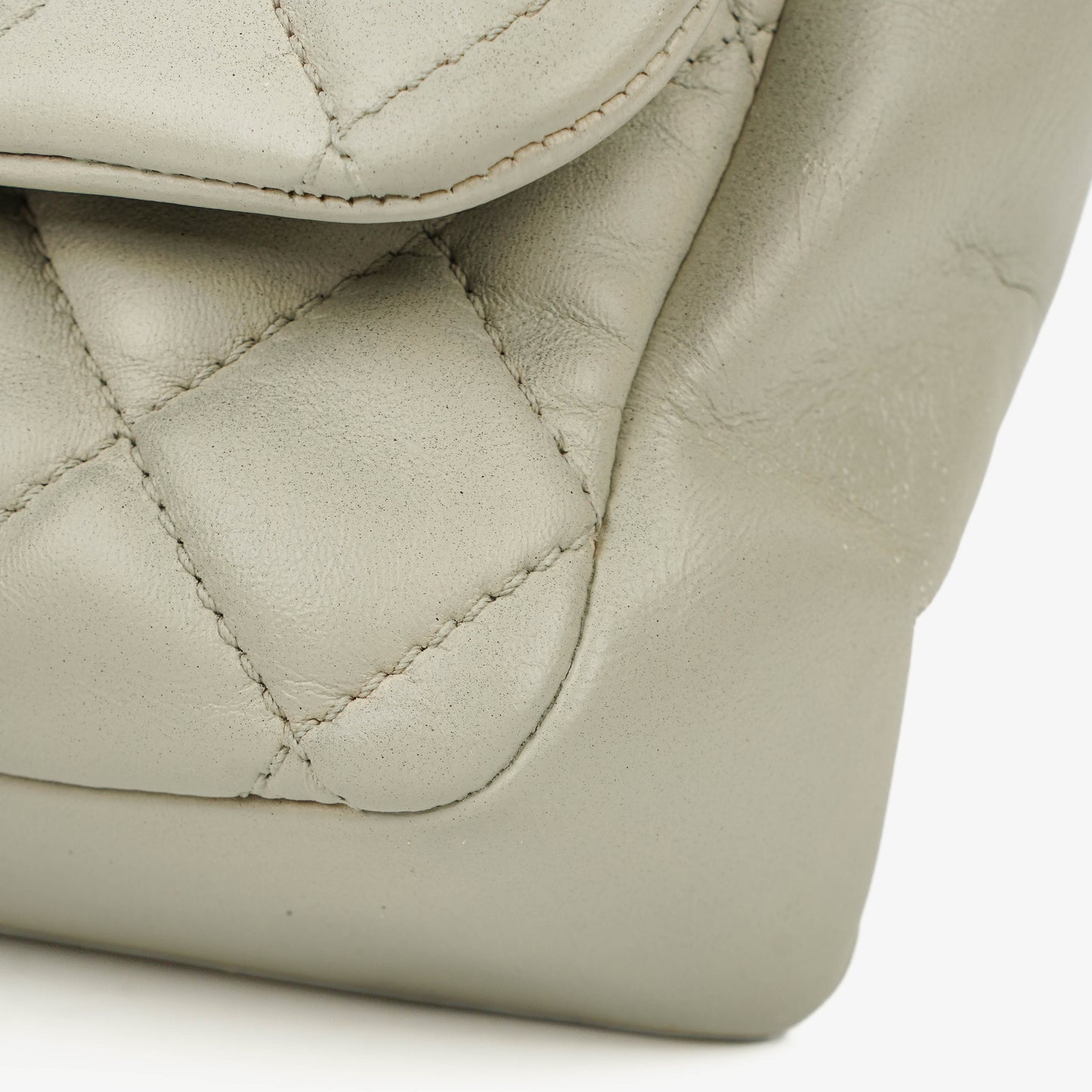 Chanel East West Quilted Leather Flap Bag With Silver-Tone Hardware