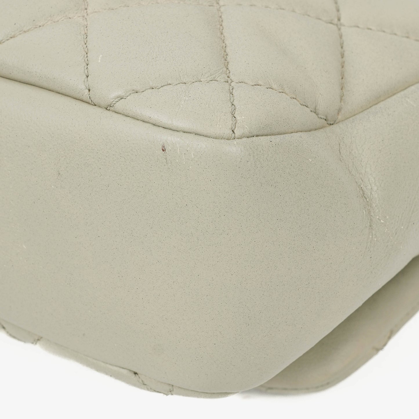 Chanel East West Quilted Leather Flap Bag With Silver-Tone Hardware