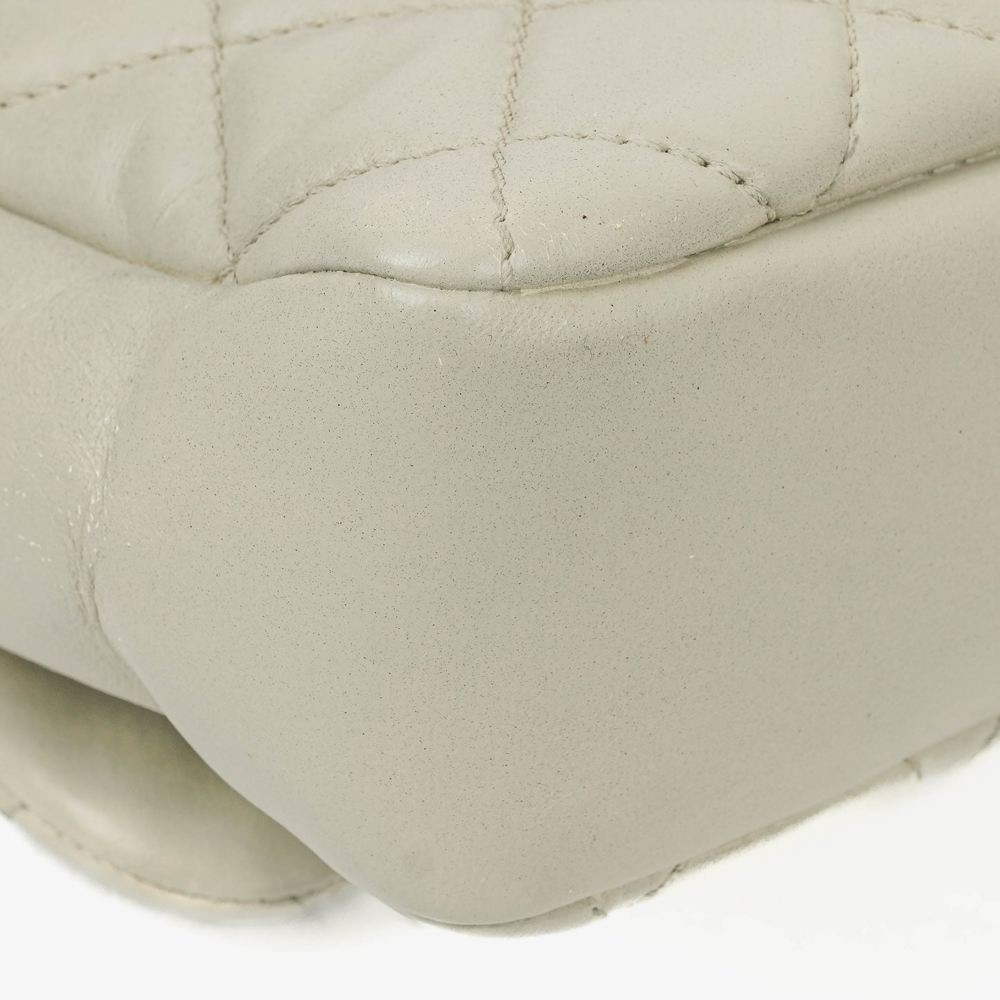 Chanel East West Quilted Leather Flap Bag With Silver-Tone Hardware