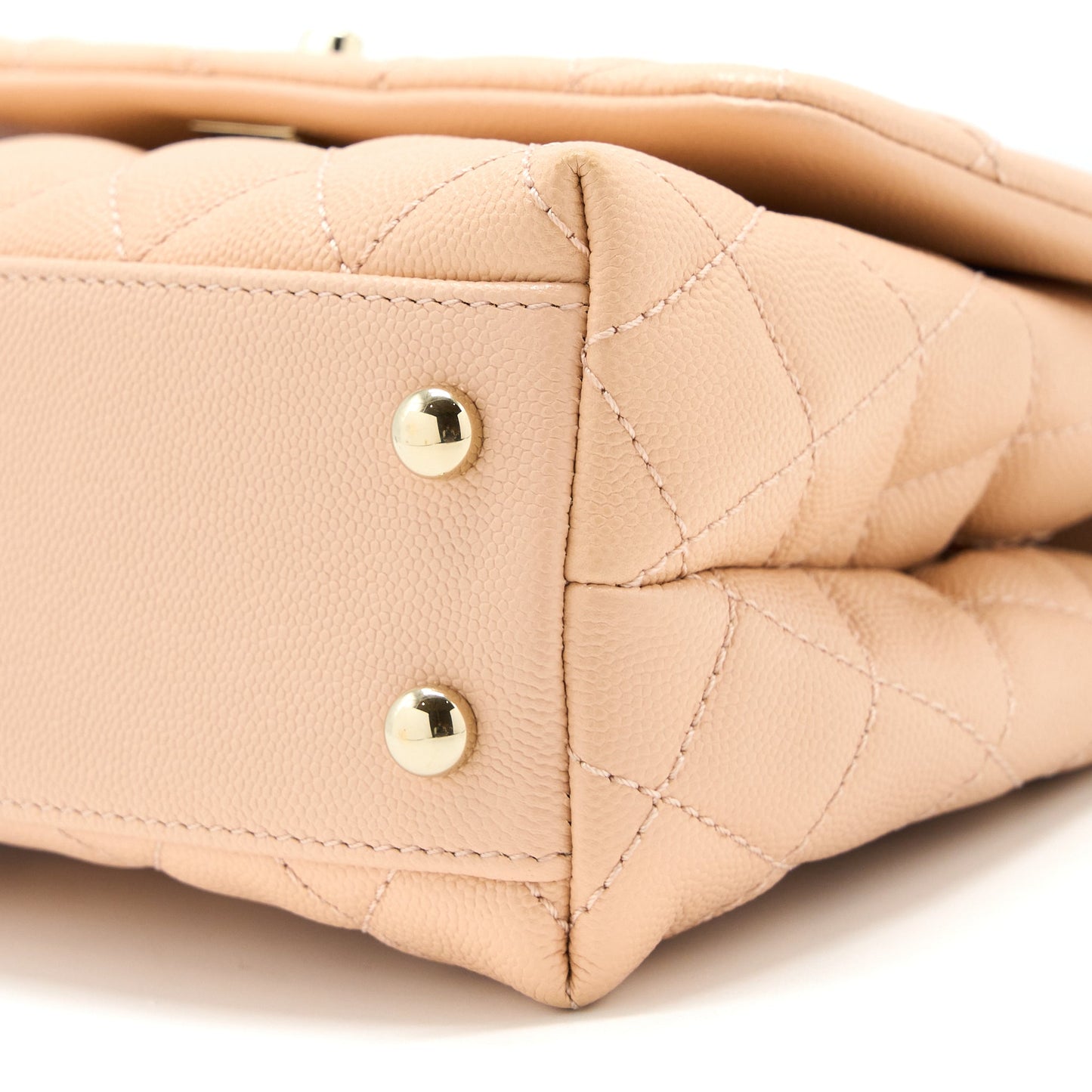 Chanel Small Coco Handle Caviar Light Pink L
