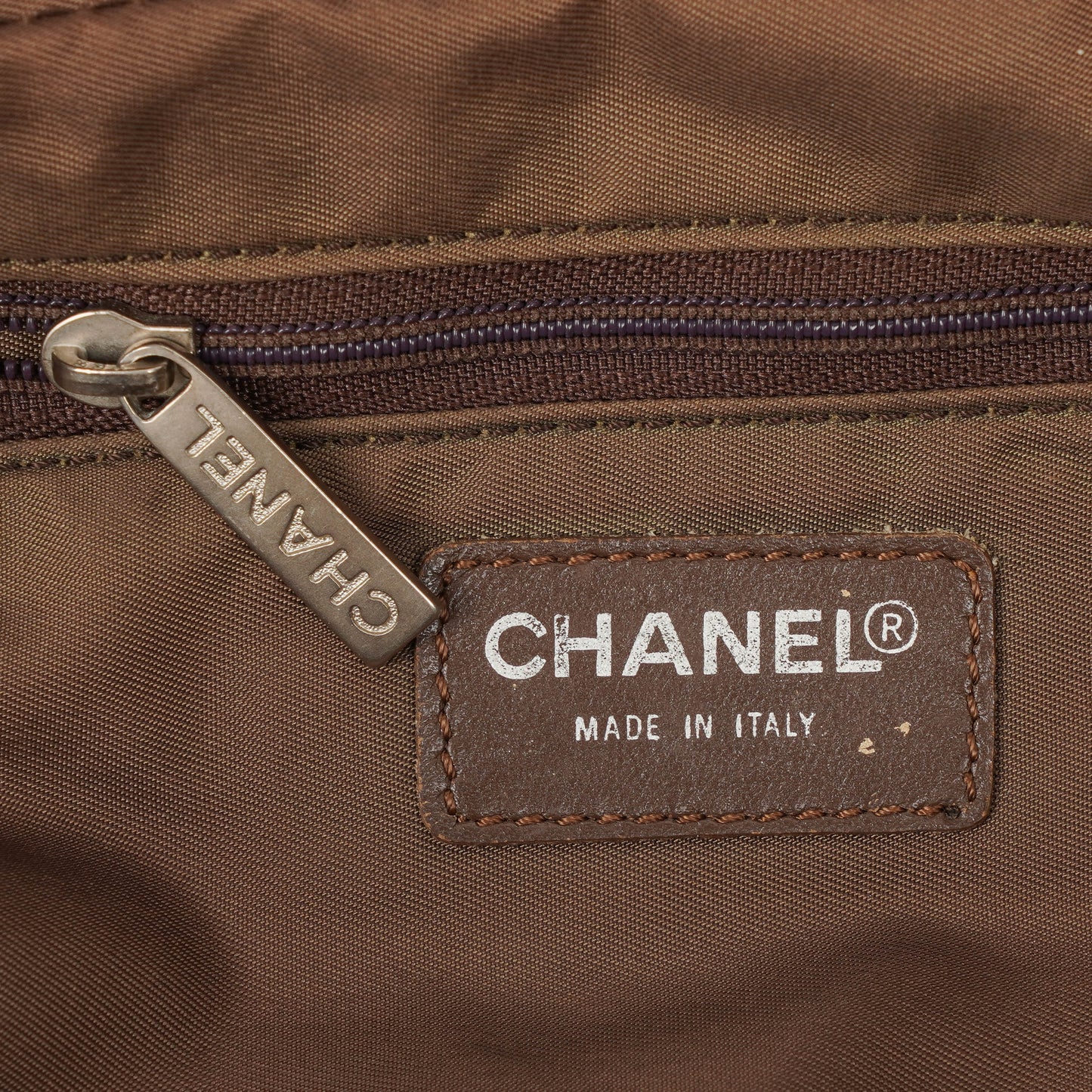 Chanel Beige New Travel Line Nylon Mini Boston Bag
