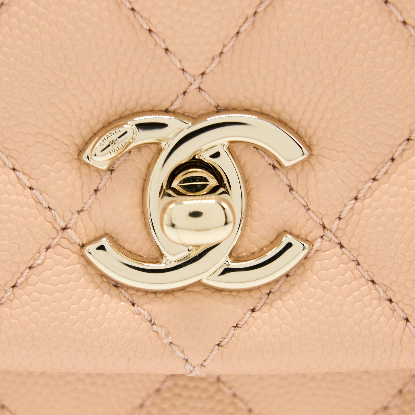 Chanel Small Coco Handle Caviar Light Pink L