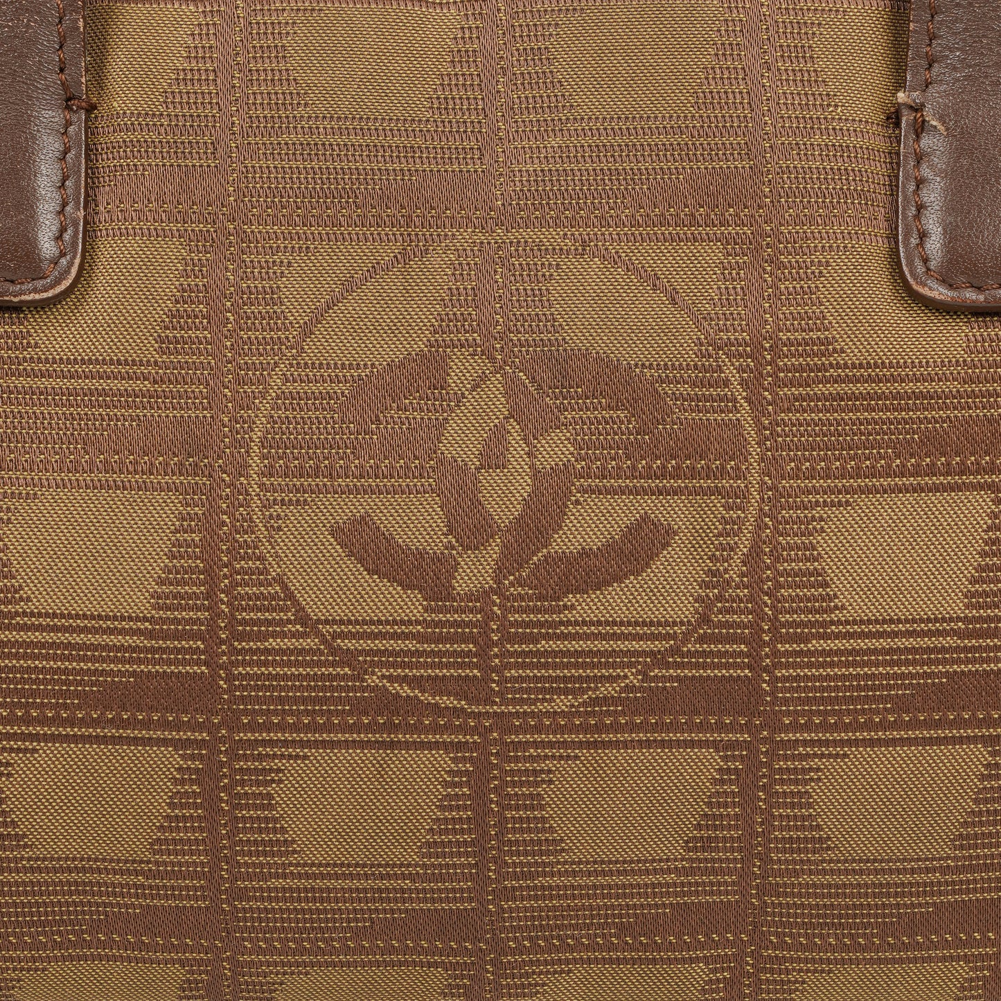 Chanel Beige New Travel Line Nylon Mini Boston Bag
