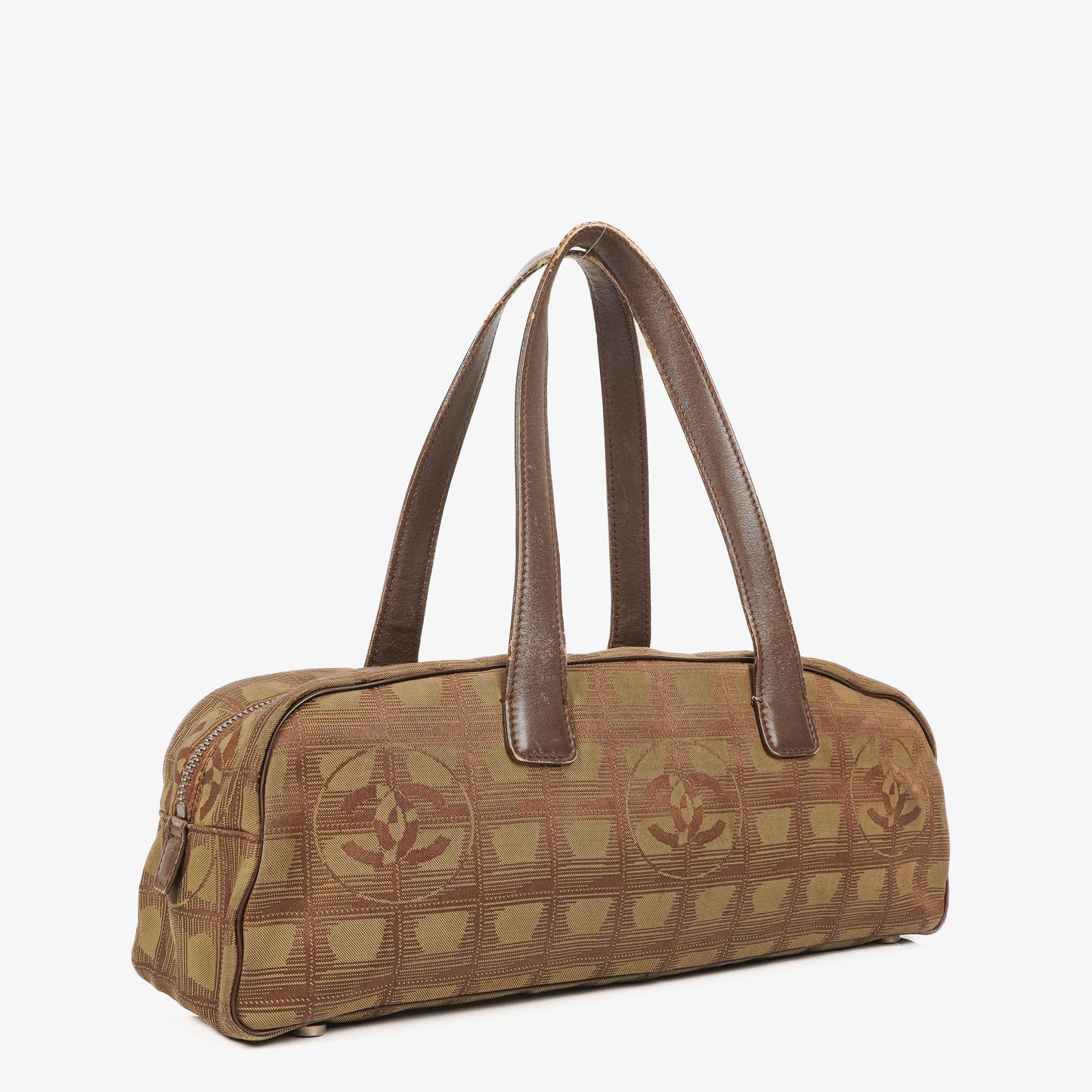 Chanel Beige New Travel Line Nylon Mini Boston Bag