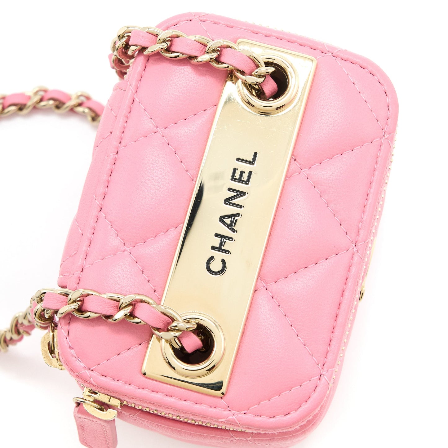 Chanel Mini Trendy CC Vanity with Chain Lambskin Pink L