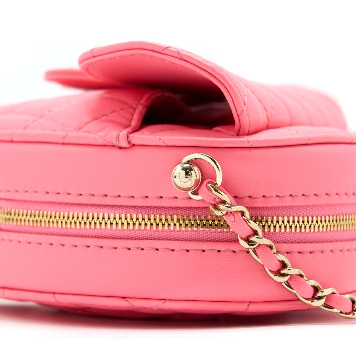 Chanel 22S Heart Bag Lambskin Pink L