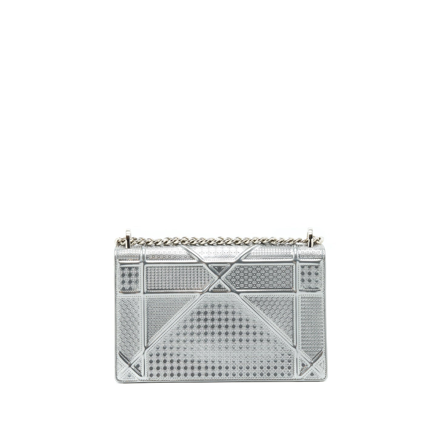 Dior Medium Diorama Metallic Silver
