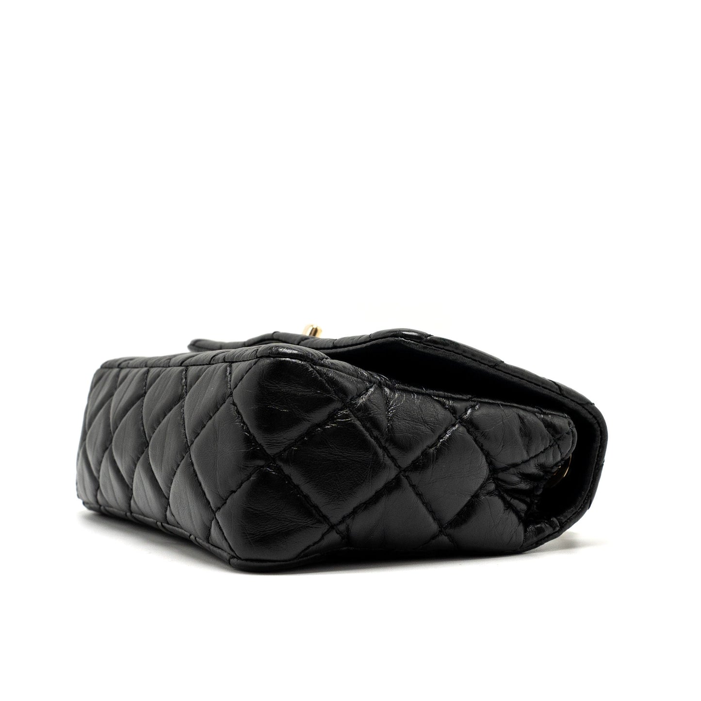 Chanel Mont Coco Mini Flap Bag Shiny Lambskin Black L