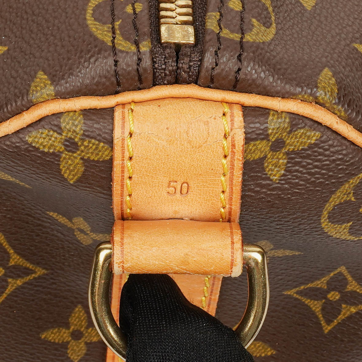 Louis Vuitton Keepall 50 Bandouliere Monogram Canvas Travel Bag