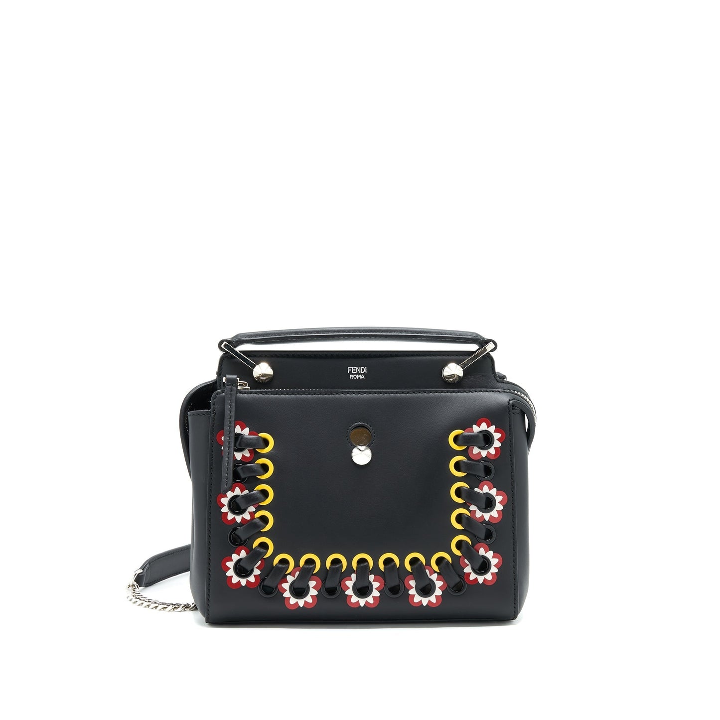 Fendi Dotcom Mini Purse Black with Stitch Details