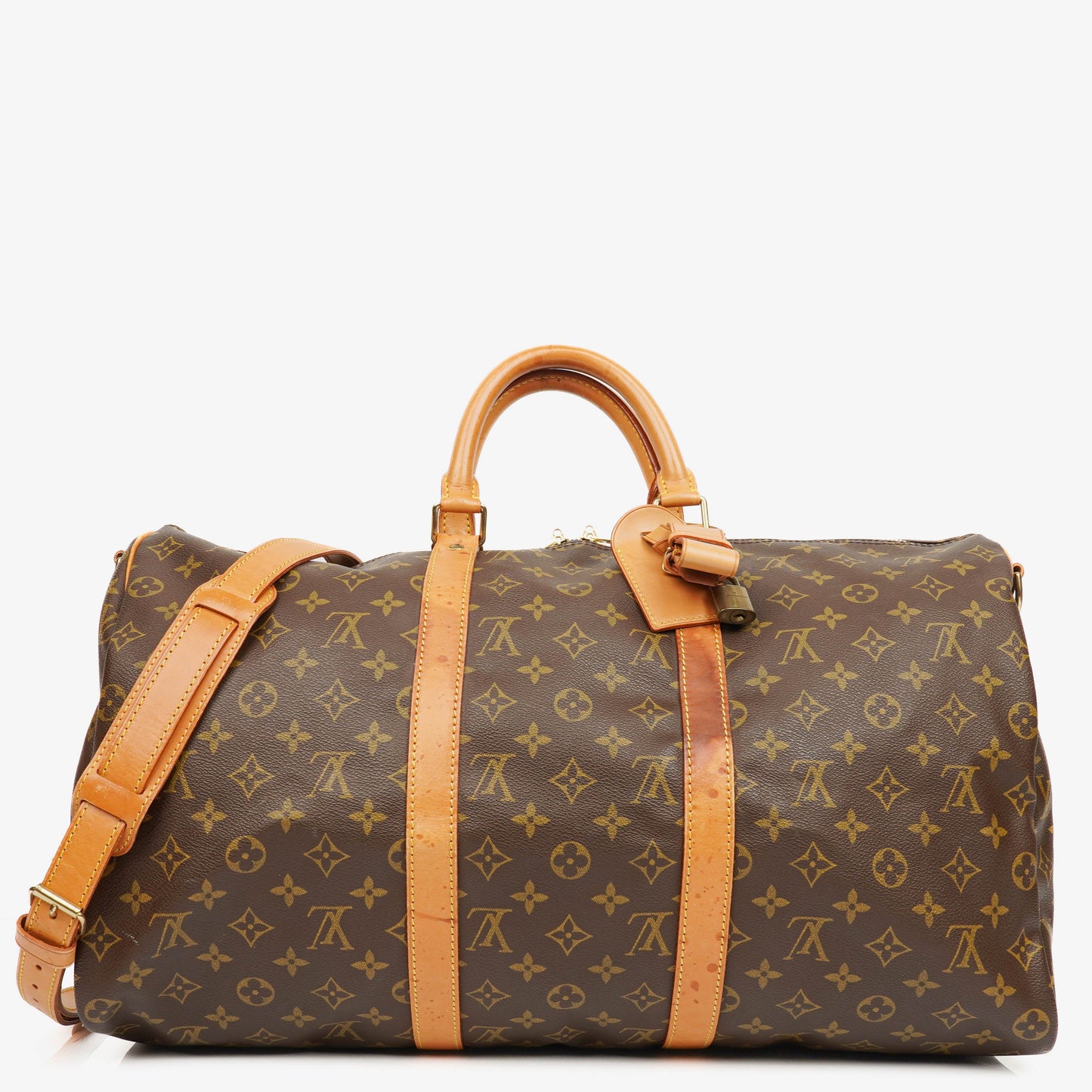 Louis Vuitton Keepall 50 Bandouliere Monogram Canvas Travel Bag