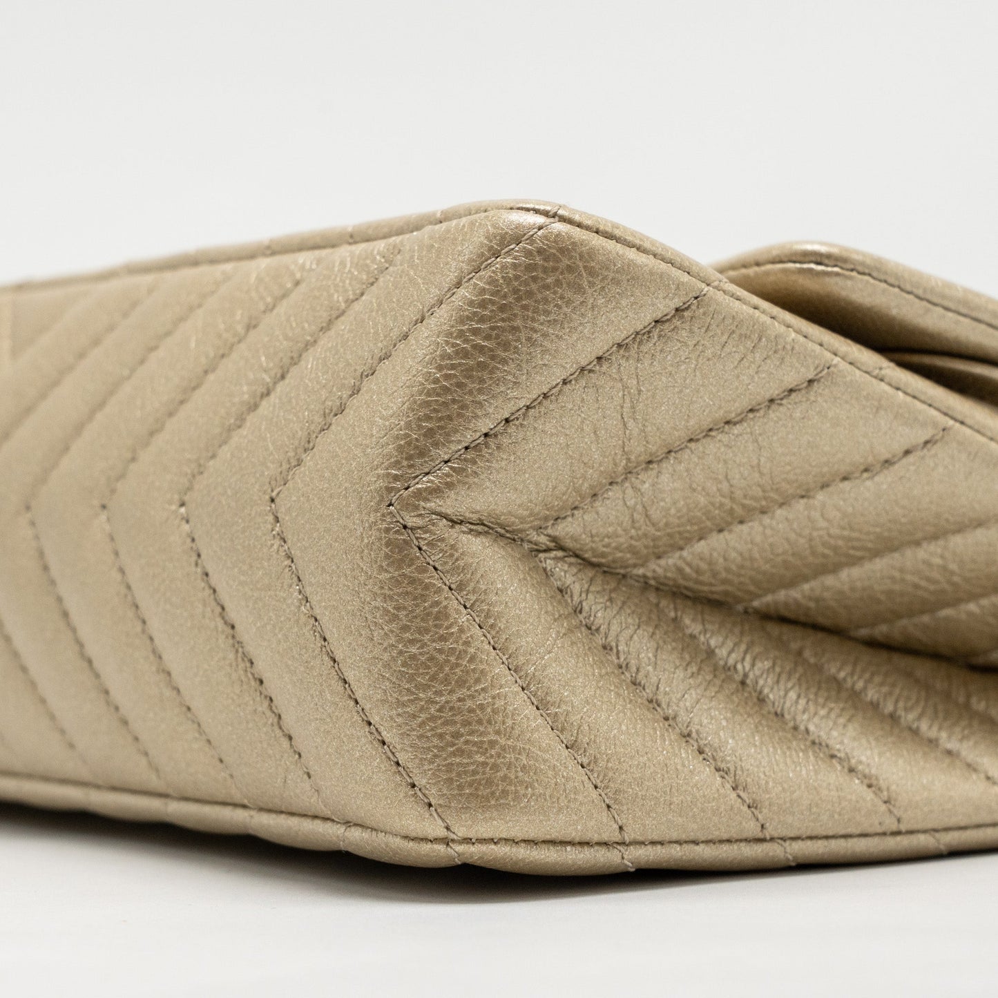 Chanel Small 2.55 Reissue Chevron Flap Bag Calfskin Gold