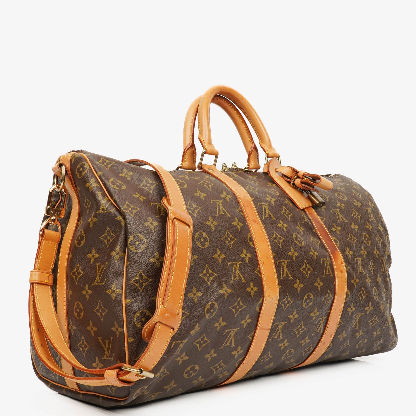 Louis Vuitton Keepall 50 Bandouliere Monogram Canvas Travel Bag