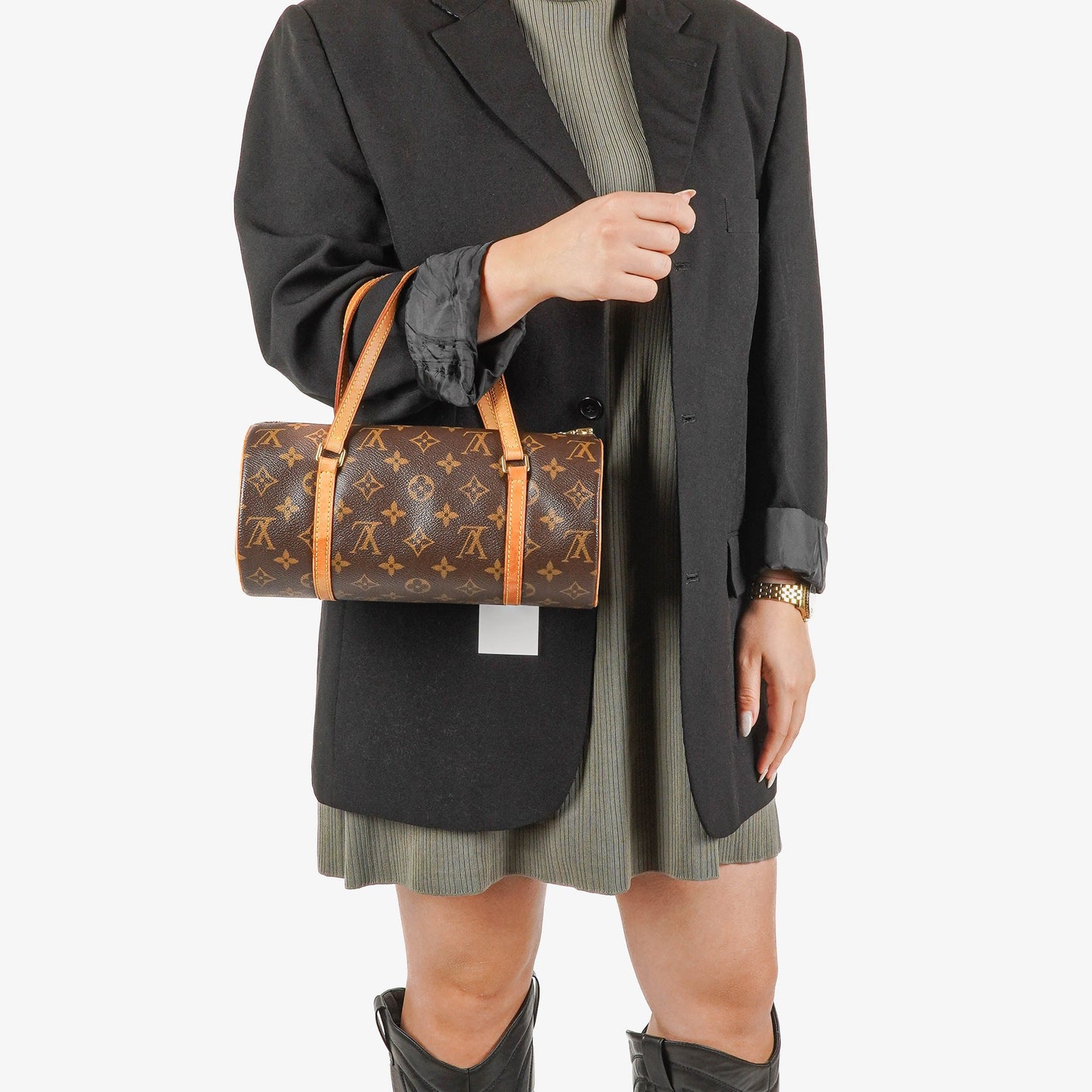 Louis Vuitton Papillon 30  Monogram Canvas Handbag