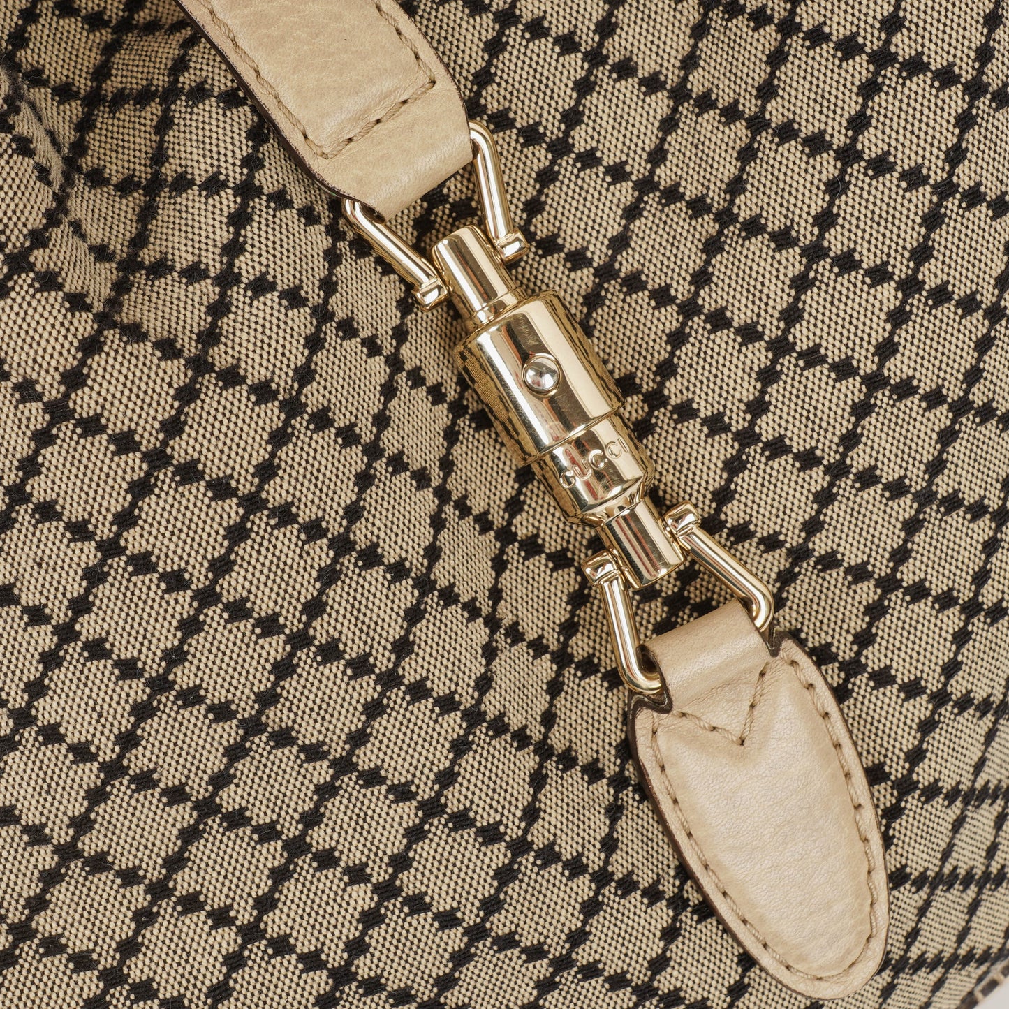 Gucci Jackie Leather Bamboo Tassel Hobo Bag