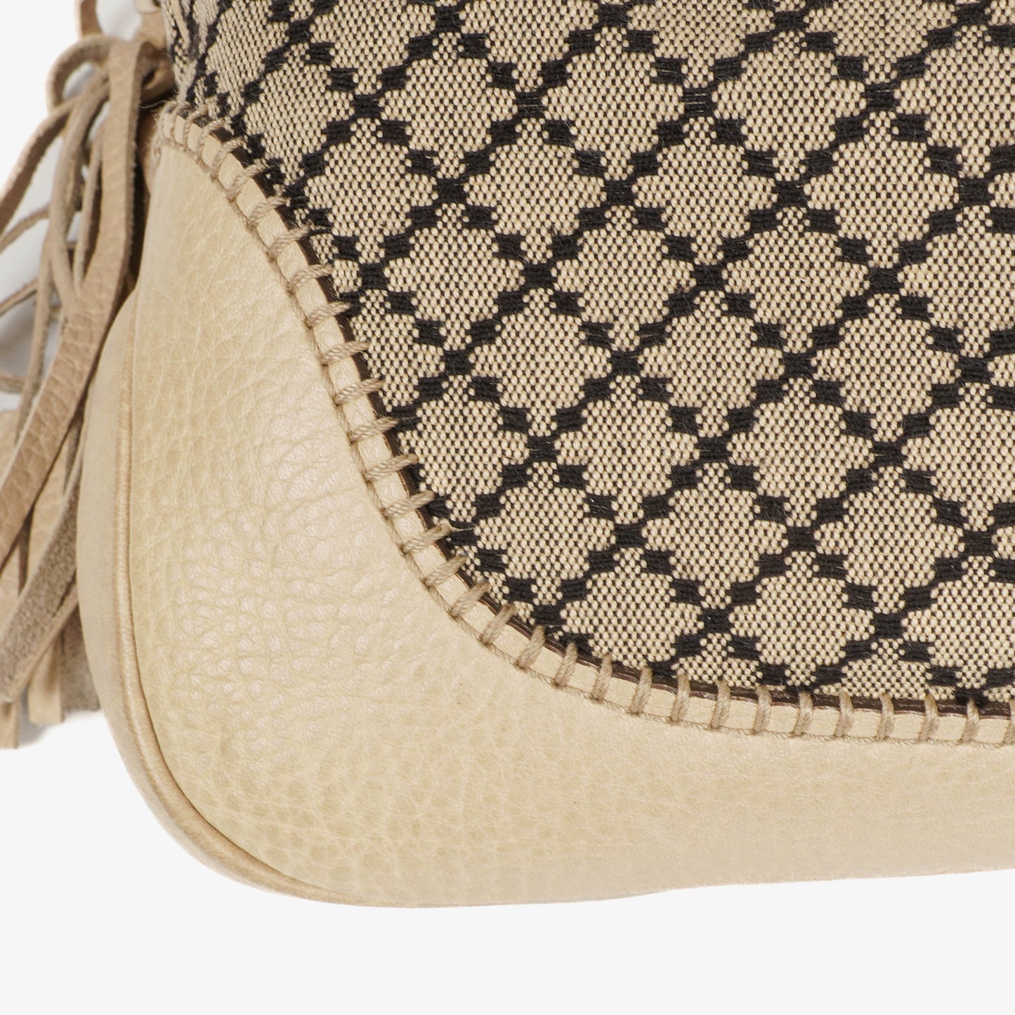 Gucci Jackie Leather Bamboo Tassel Hobo Bag