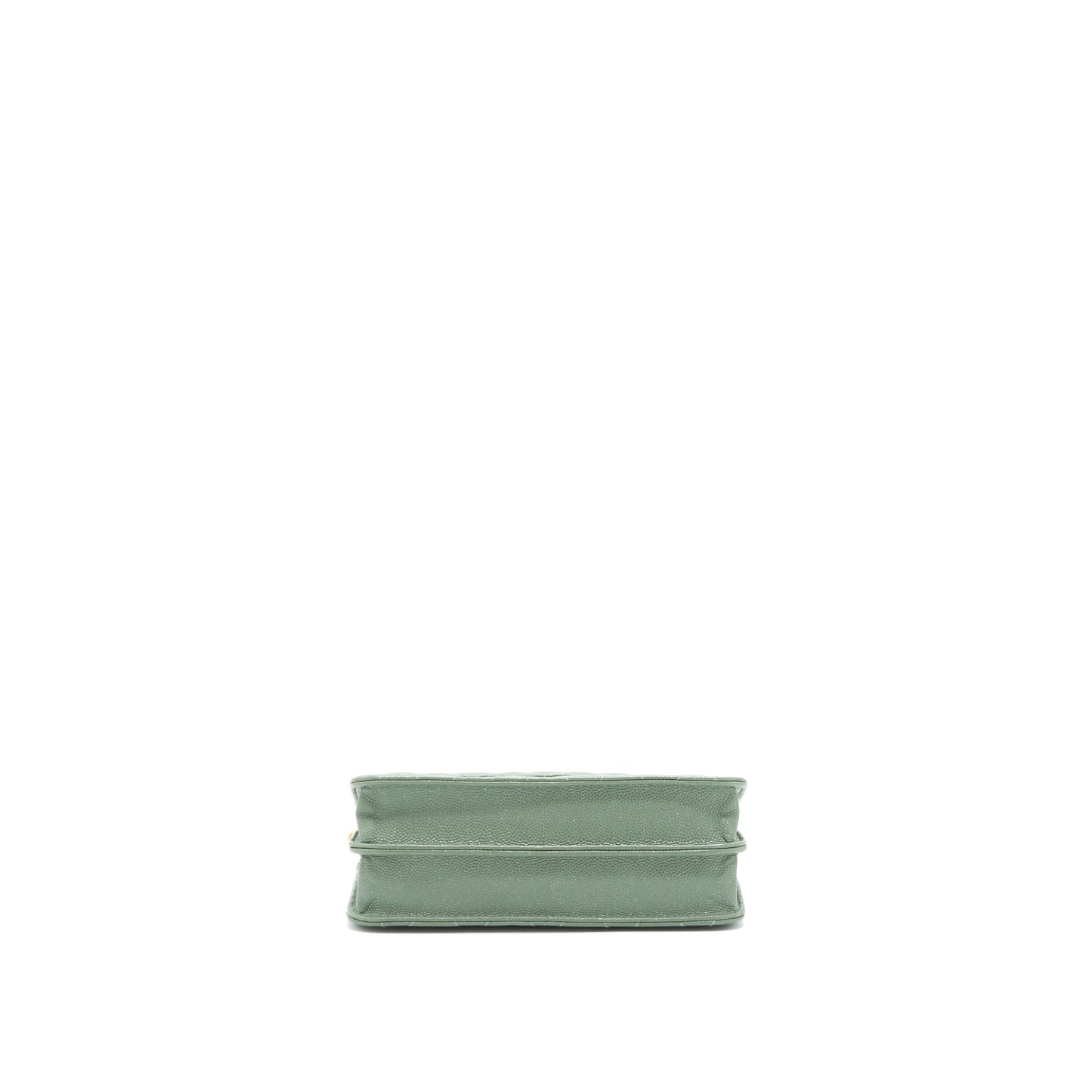Chanel Wallet On Chain Square Caviar Green