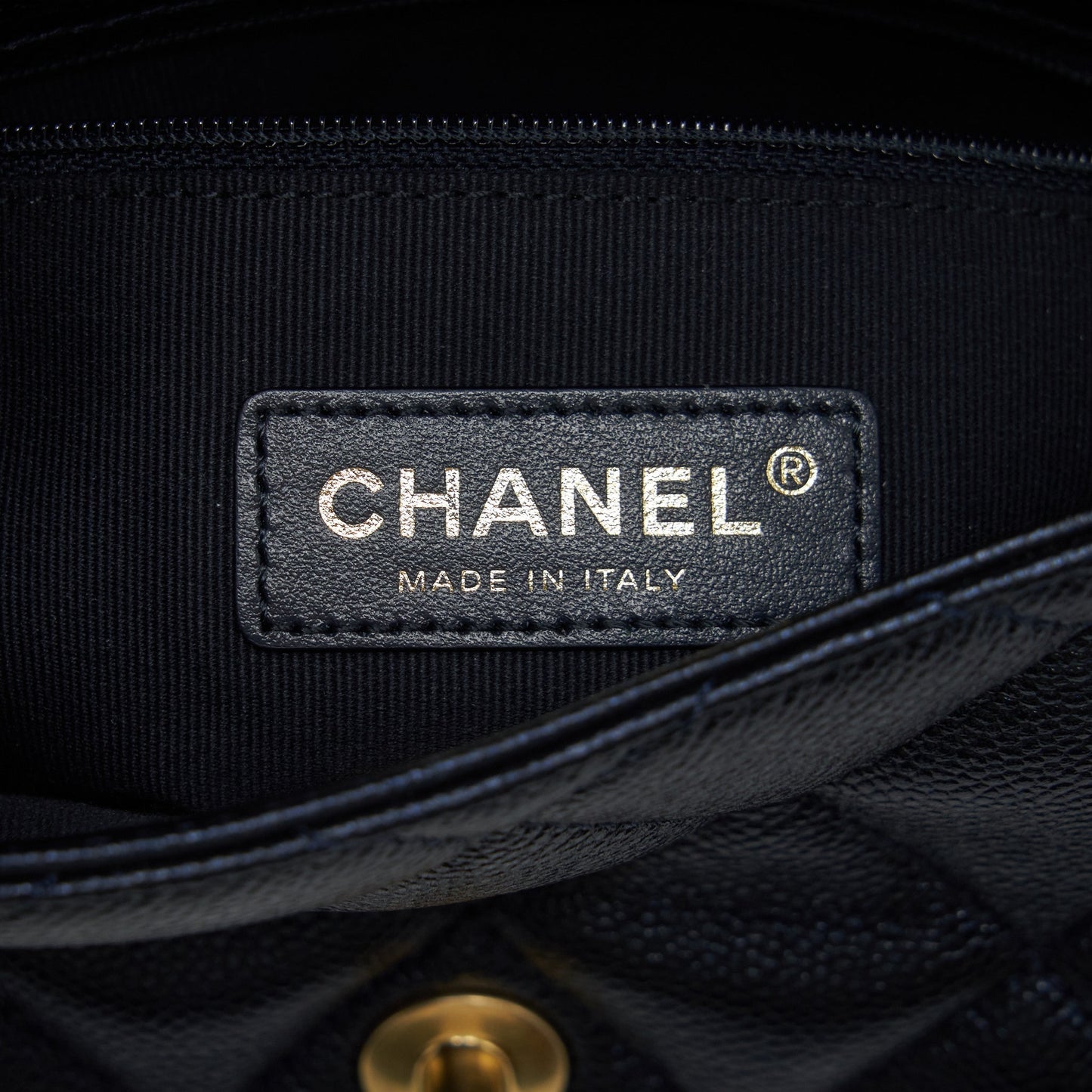 Chanel 21k My Perfect Mini Flap Bag Caviar Black