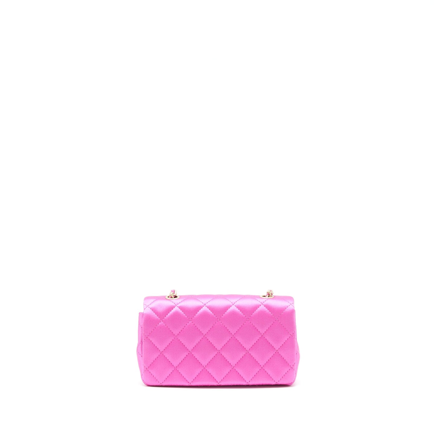 Chanel extra mini Rectangular flap Bag Silk Pink