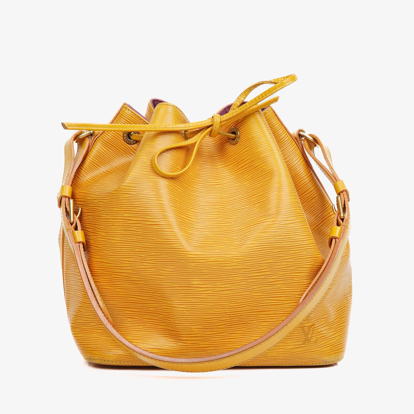 Louis Vuitton Petit Noe Yellow EPI Leather Shoulder Bag