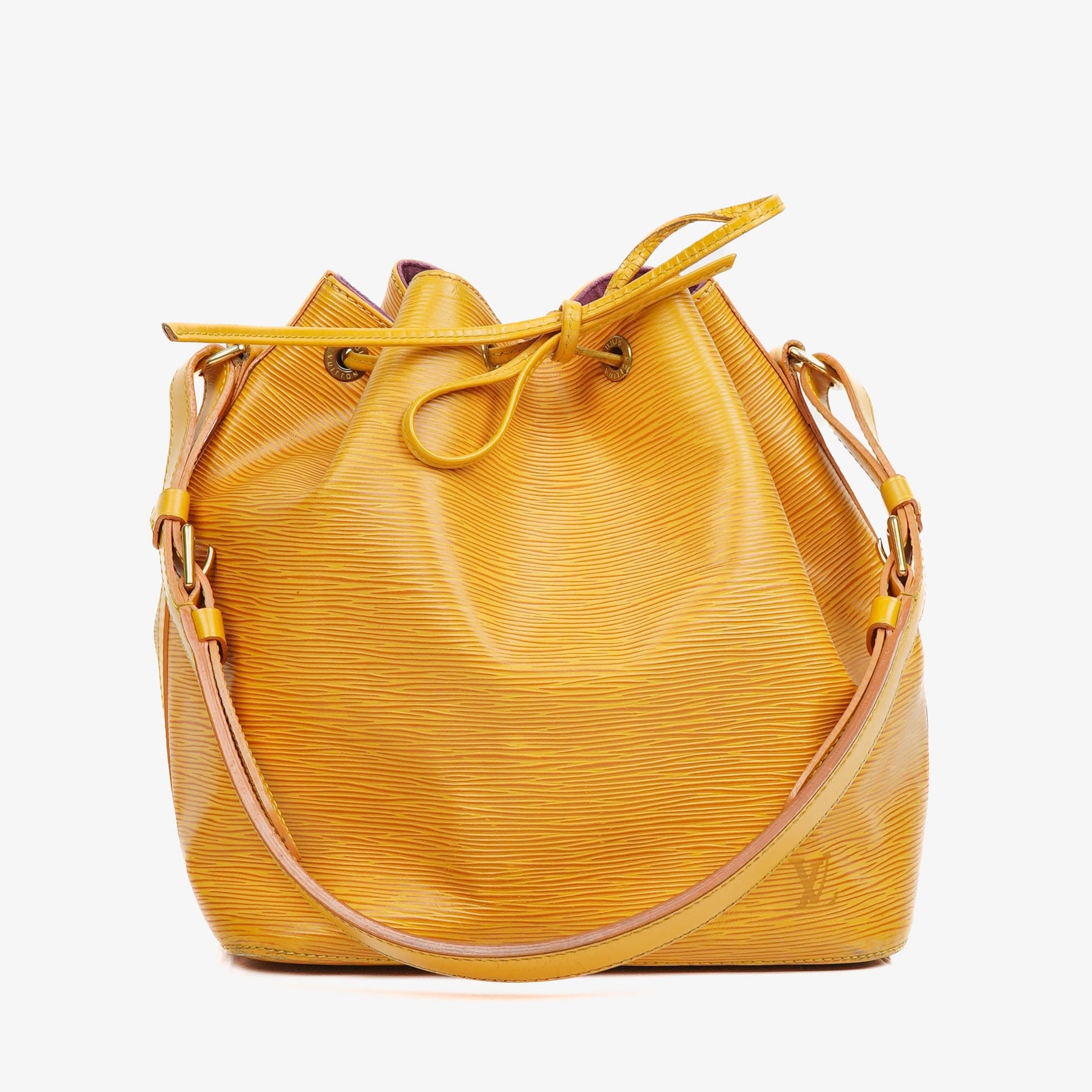 Louis Vuitton Petit Noe Yellow EPI Leather Shoulder Bag