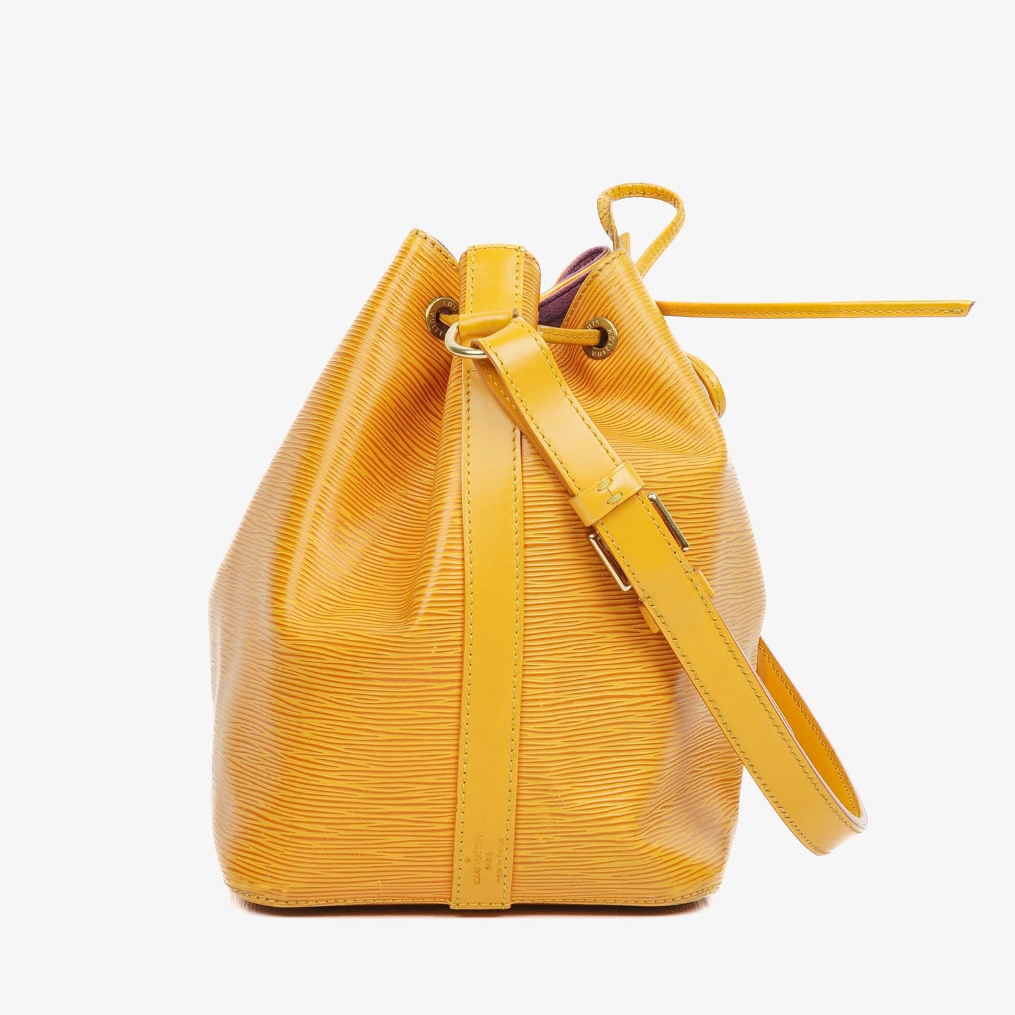 Louis Vuitton Petit Noe Yellow EPI Leather Shoulder Bag