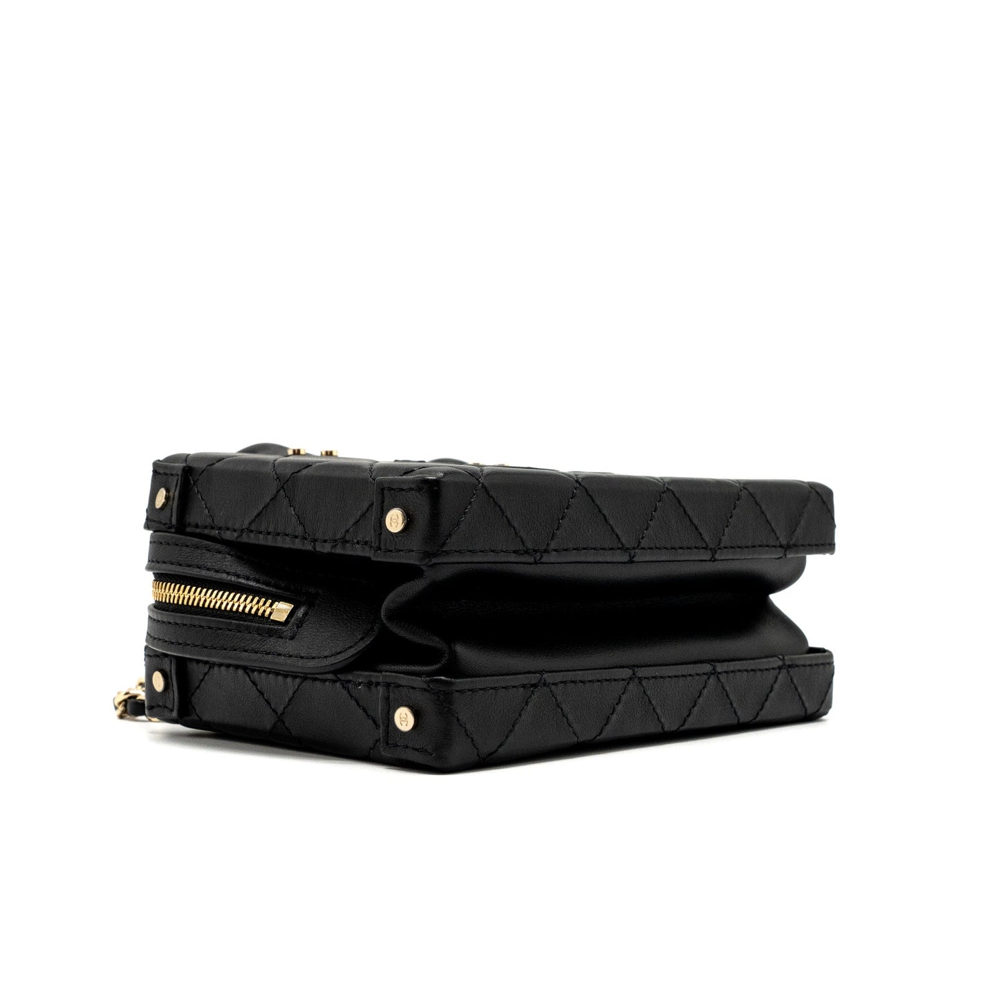 Chanel 22B Small Vanity Case Calfskin Black  (Microchip)