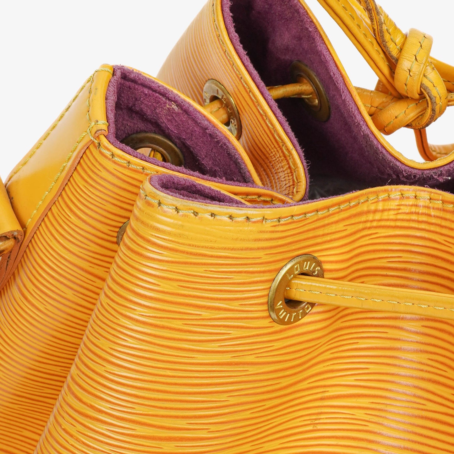 Louis Vuitton Petit Noe Yellow EPI Leather Shoulder Bag