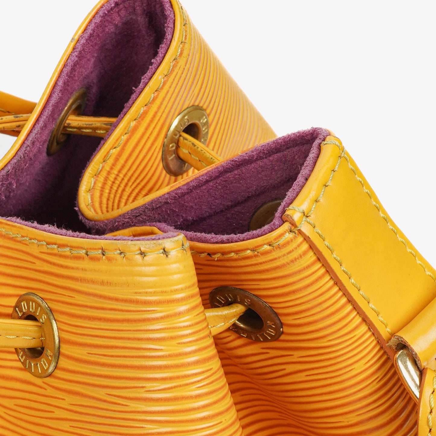 Louis Vuitton Petit Noe Yellow EPI Leather Shoulder Bag