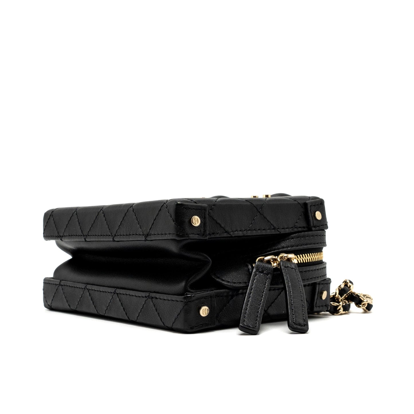 Chanel 22B Small Vanity Case Calfskin Black  (Microchip)