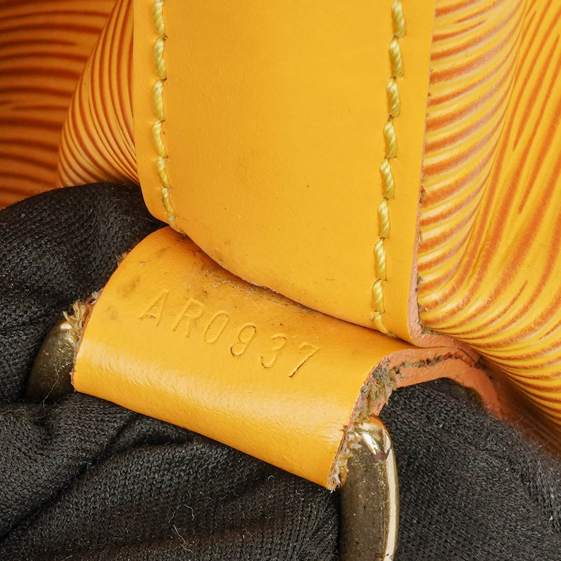 Louis Vuitton Petit Noe Yellow EPI Leather Shoulder Bag