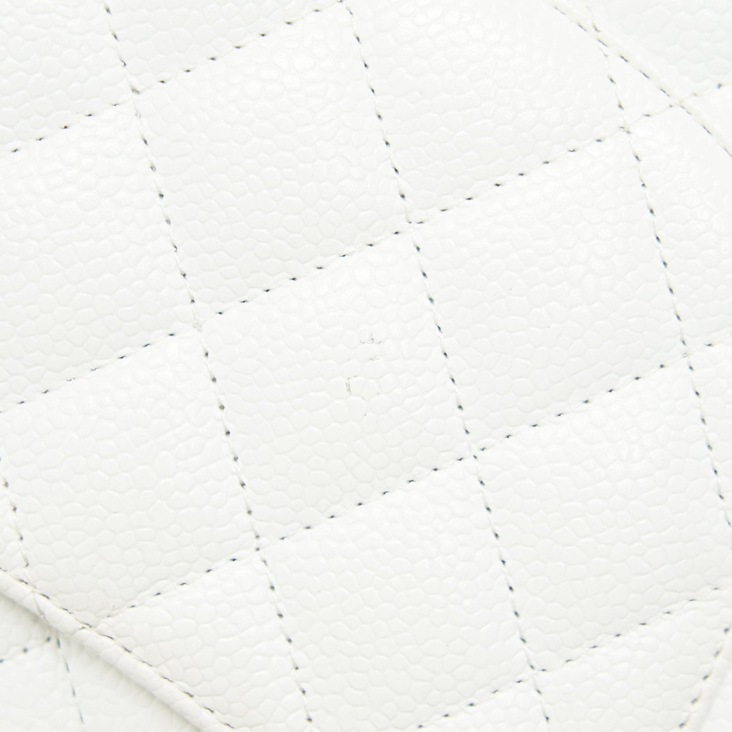 CHANEL MEDIUM CLASSIC DOUBLE FLAP BAG CAVIAR WHITE