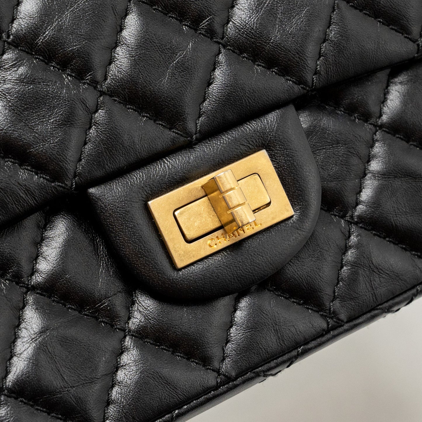 Chanel Mini 2.55 Reissue Aged Calfskin Black