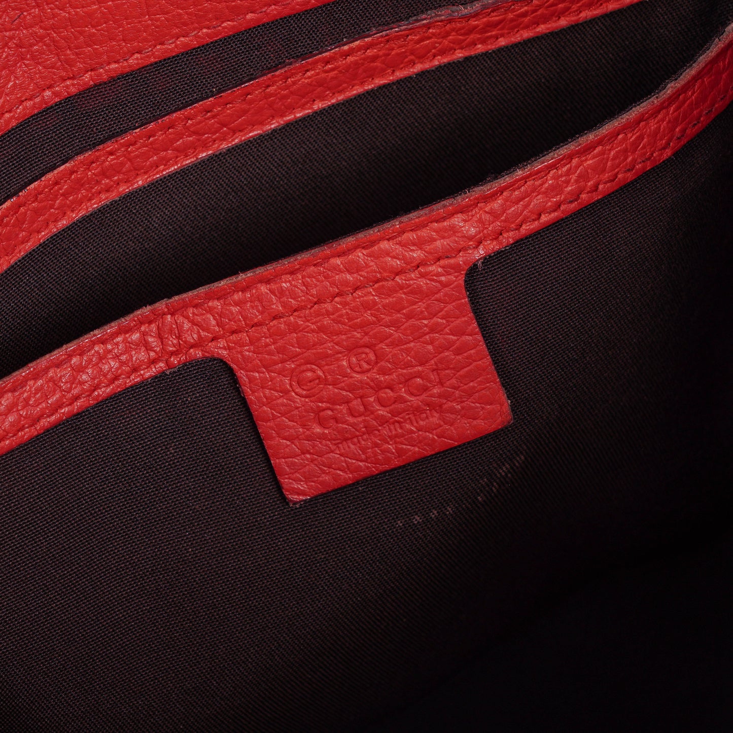 Gucci Jackie Bardot Red Leather Shoulder Bag