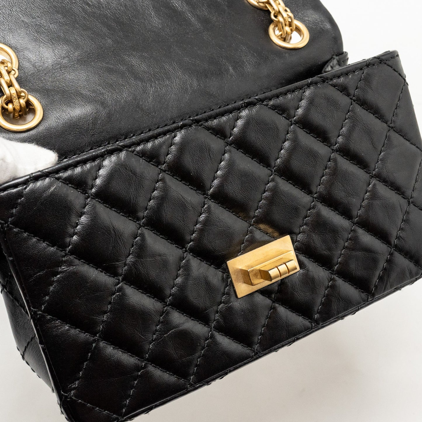 Chanel Mini 2.55 Reissue Aged Calfskin Black