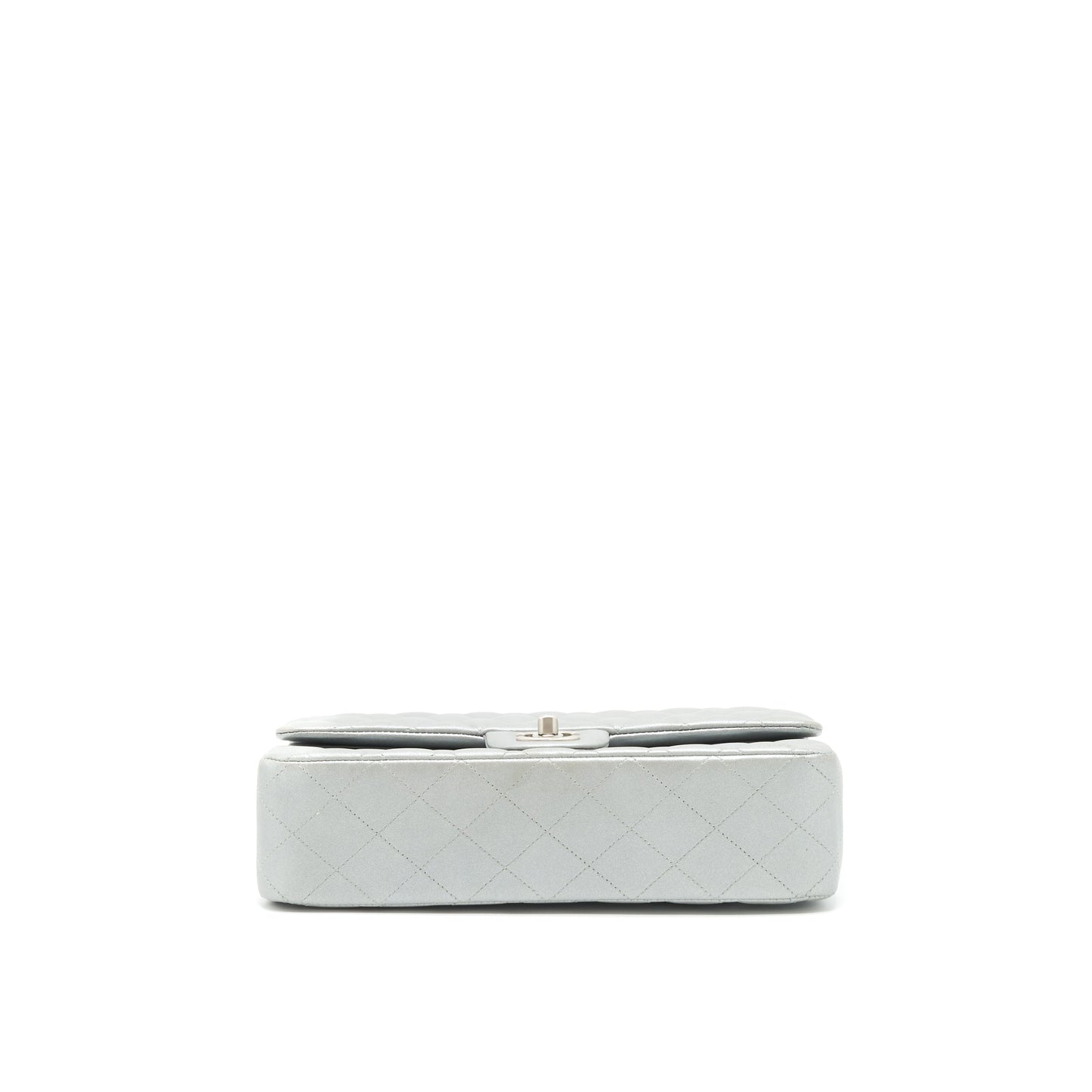 Chanel Medium Classic Flap Bag Silver Grey
