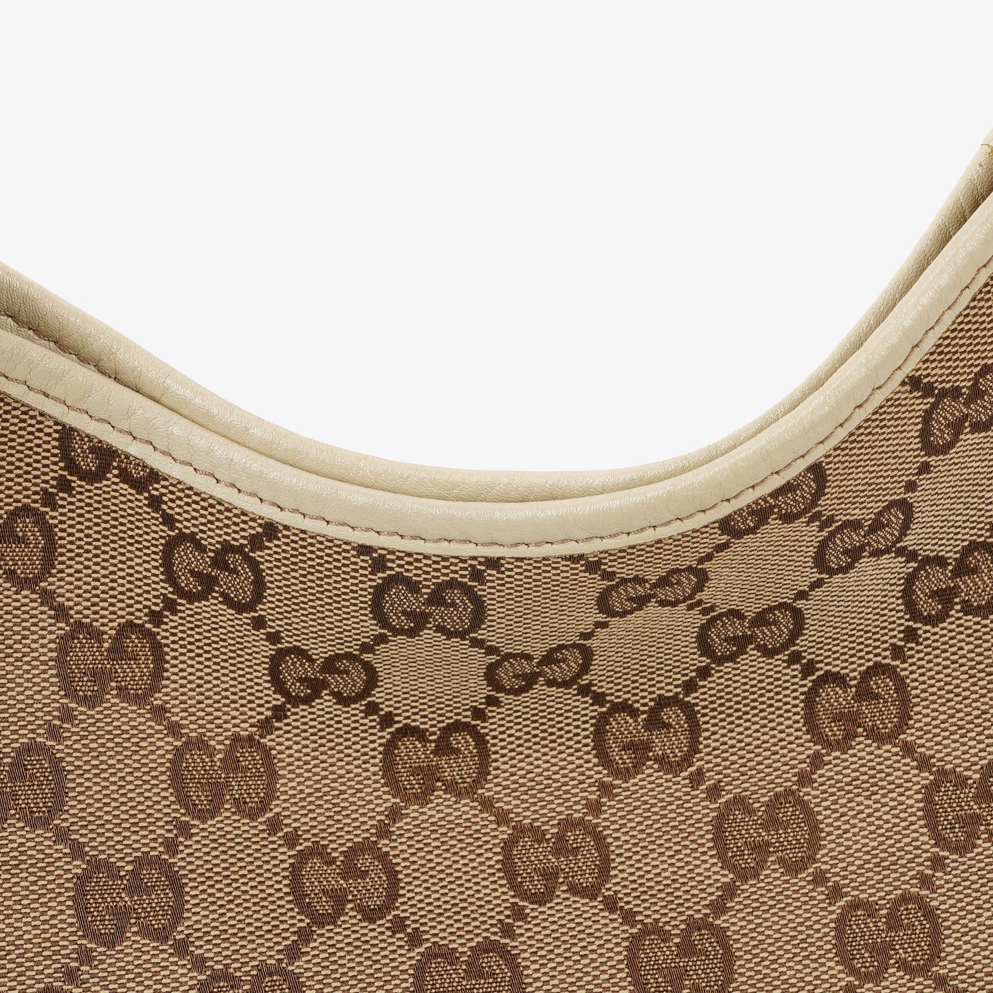 Gucci New Britt Beige Monogram Hobo Bag