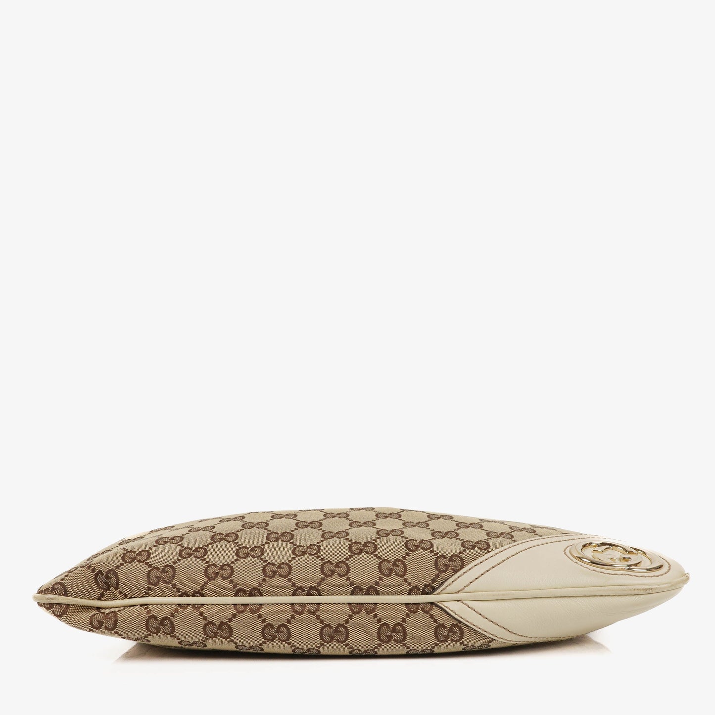Gucci New Britt Beige Monogram Hobo Bag