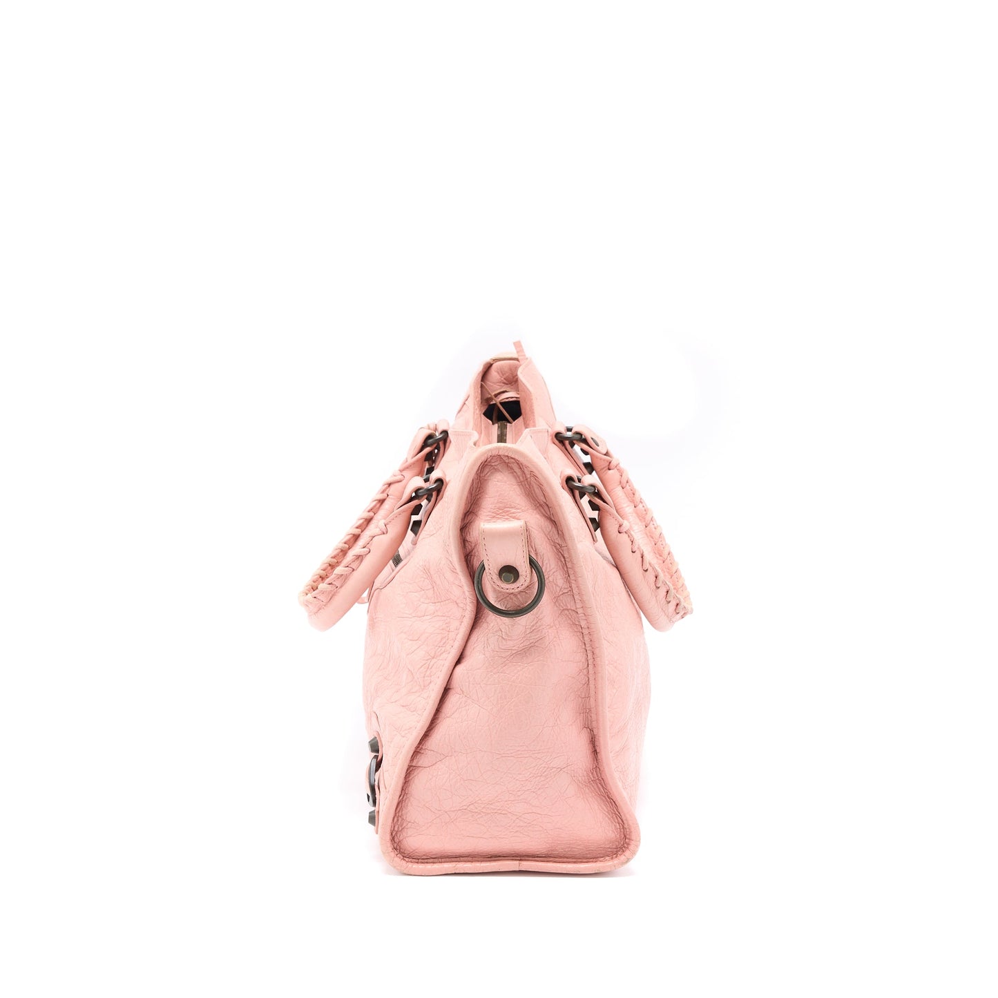 Balenciaga Classic City Purse Leather Pink Black Hardware