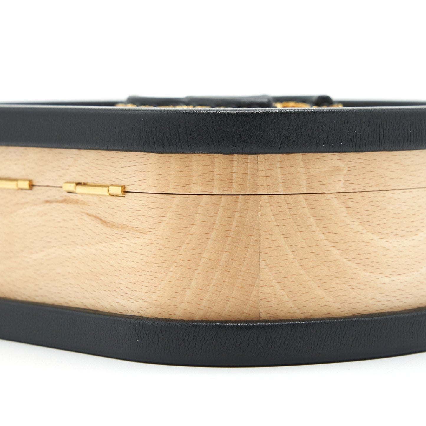 Chanel 22C small vanity case beech wood, calfskin beige / black with