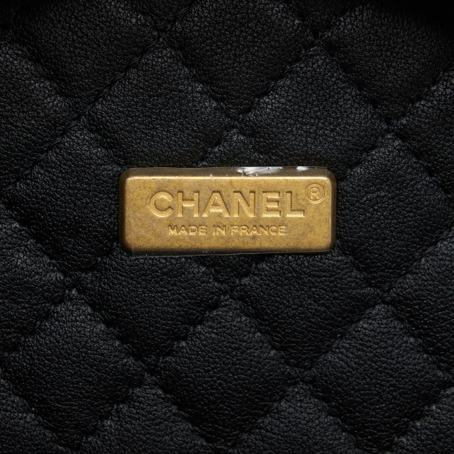 Chanel 22C small vanity case beech wood, calfskin beige / black with