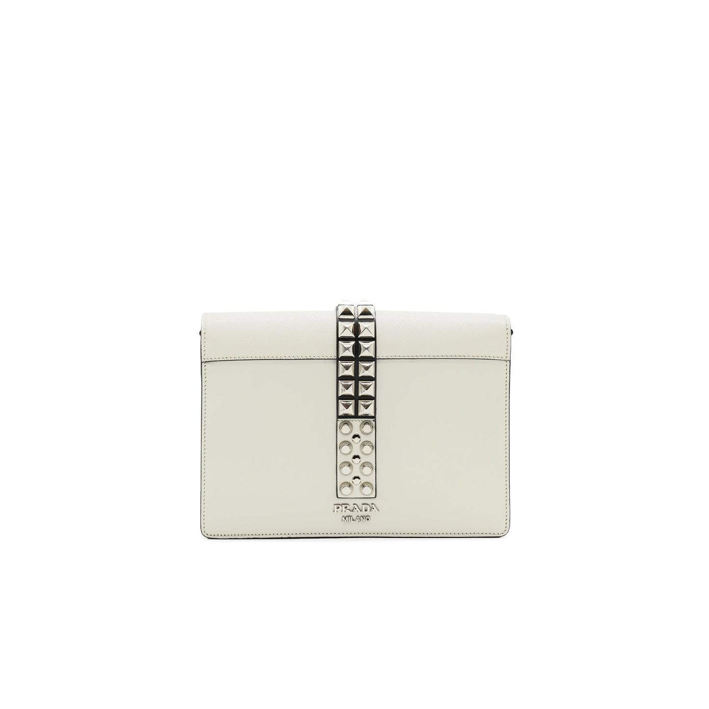 Prada Woman's Messenger Purse White with