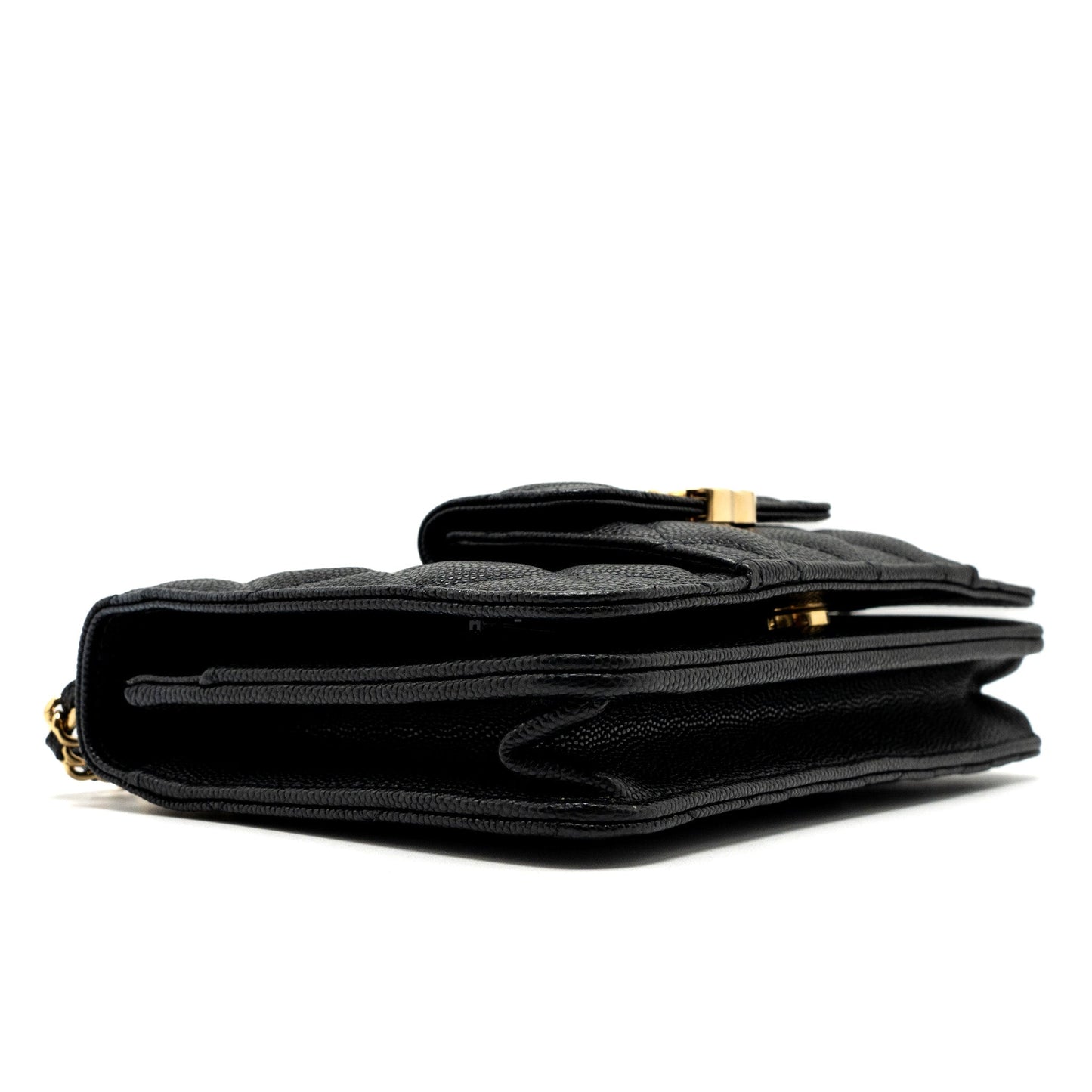 Chanel Wallet on Chain with Pocket Black Caviar  (Microchip)