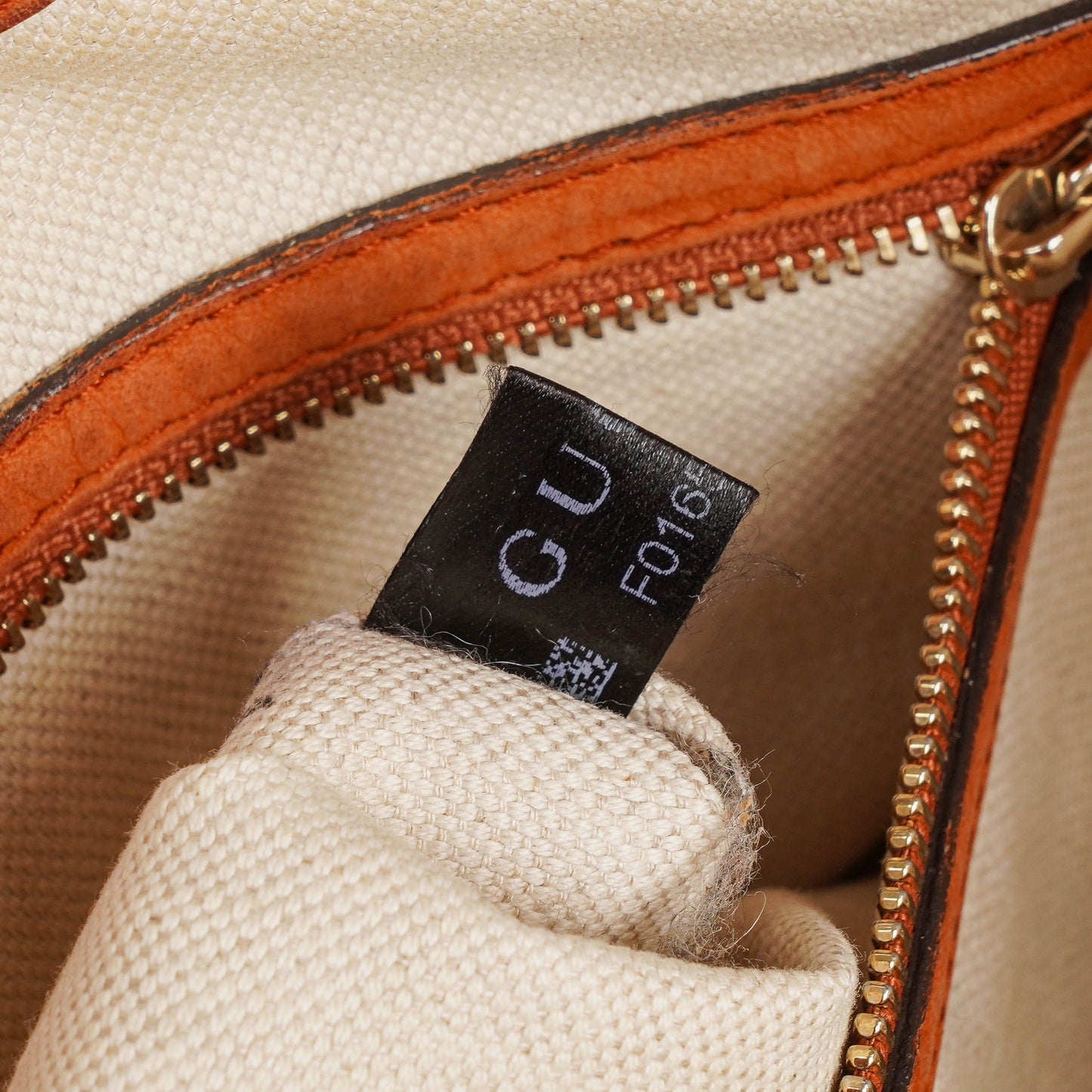 Gucci Jackie Orange Leather Shoulder Bag