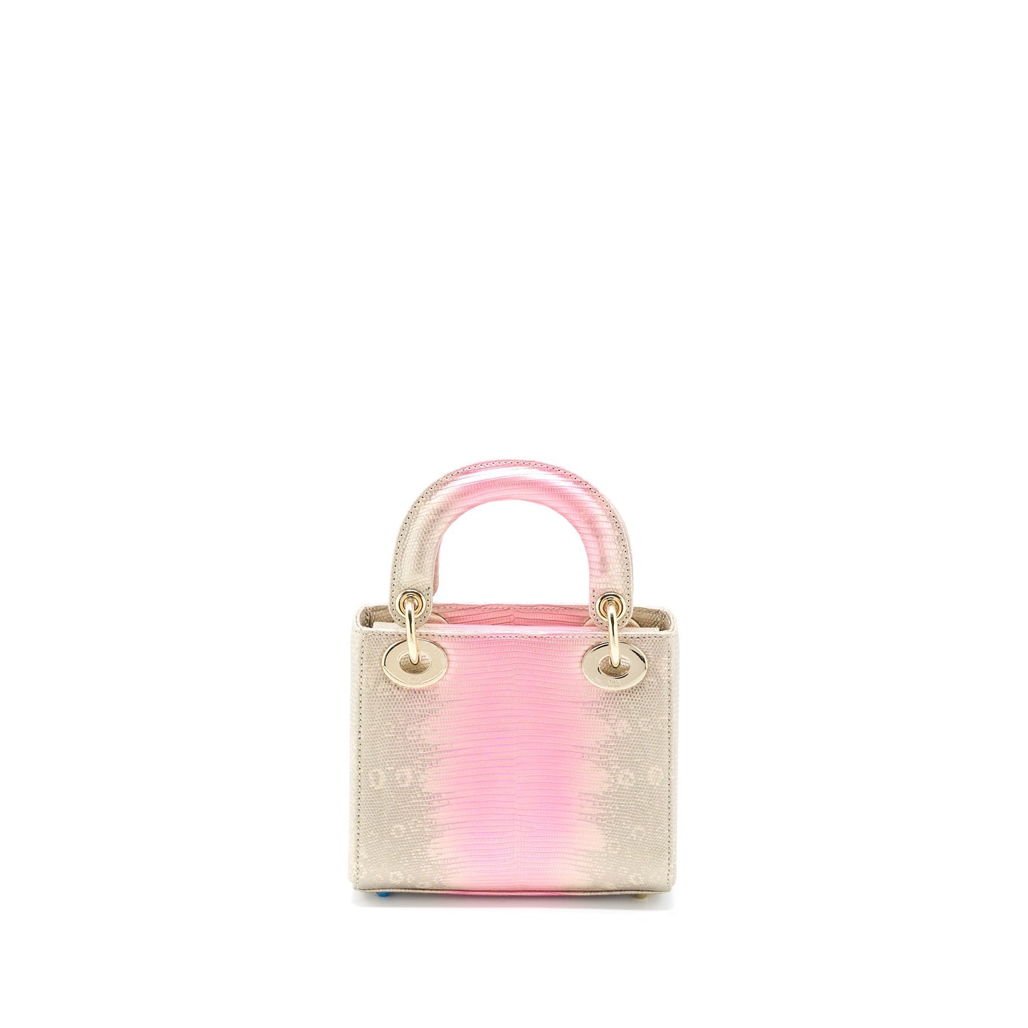 Dior Mini Lady Dior Lizard Pink Multicolour