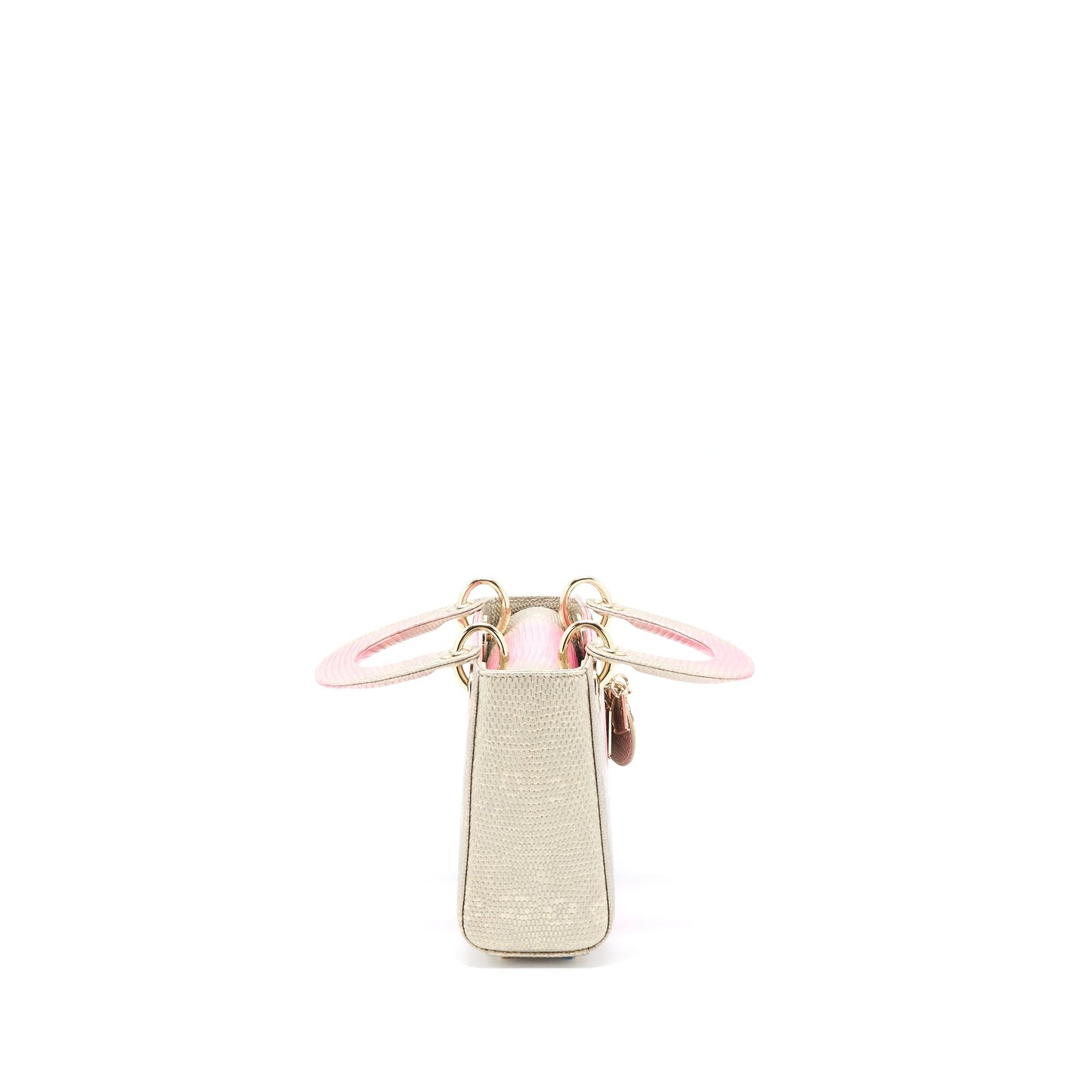 Dior Mini Lady Dior Lizard Pink Multicolour