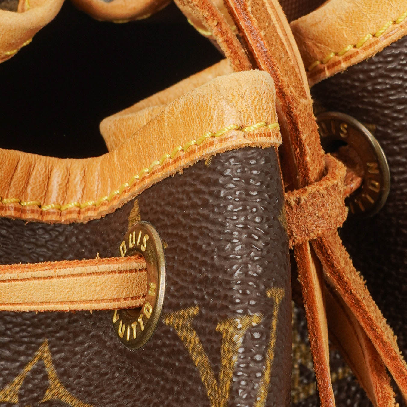 Louis Vuitton Petit Noe Monogram Canvas Shoulder Bag