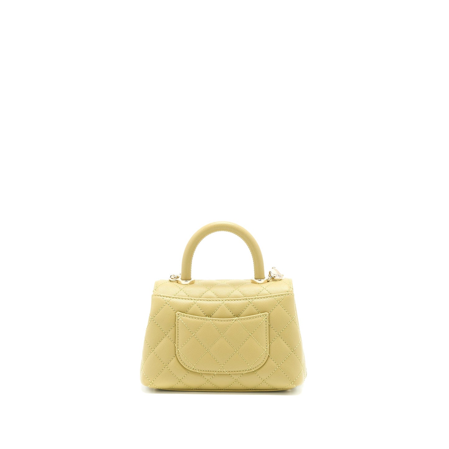 Chanel Extra Mini Coco Handle Caviar Green L (Microchip)