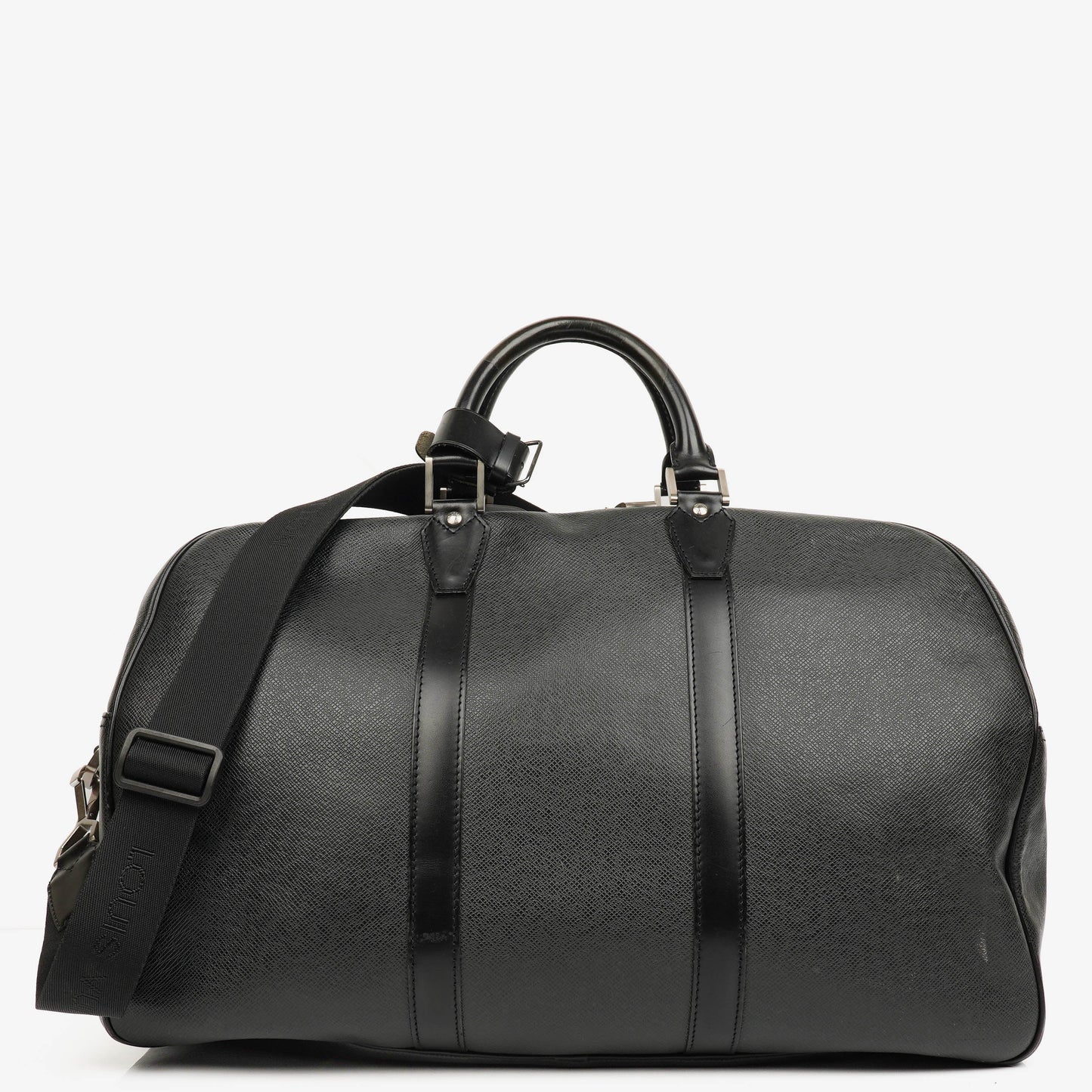Louis Vuitton Grey/Black Taiga Leather Kendall Keepall Bag