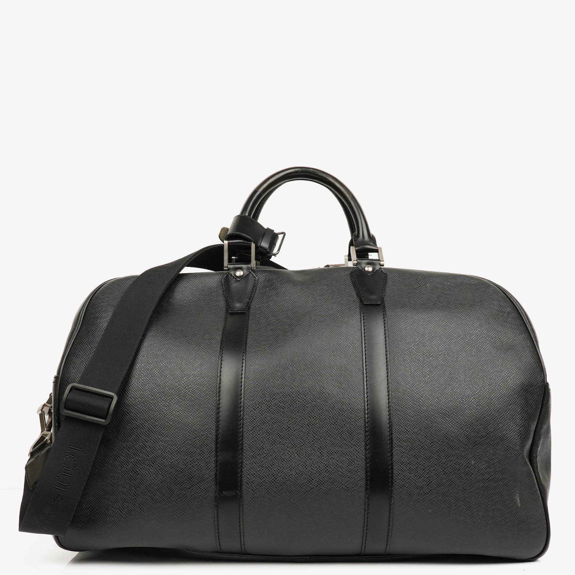 Louis Vuitton Grey/Black Taiga Leather Kendall Keepall Bag